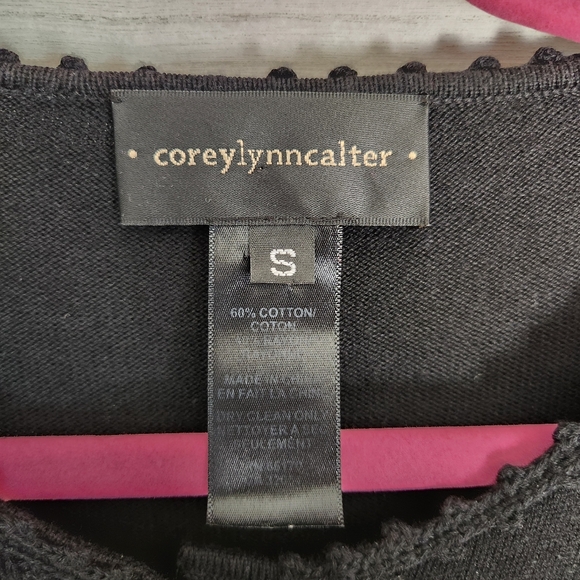 Corey Lynn Calter fun buttons, embroidery and pockets cropped cardigan size S - Picture 7 of 7